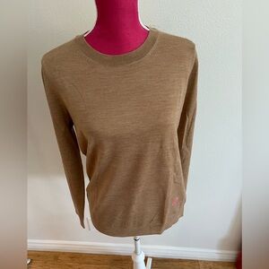Tory Burch Camel Emmy Sweater, Size M